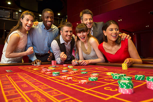 Roulette wheel spin with betting grid and chip values displayed on screen